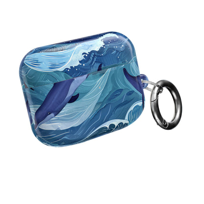 Dolphin Wave Dance - AirPods Case