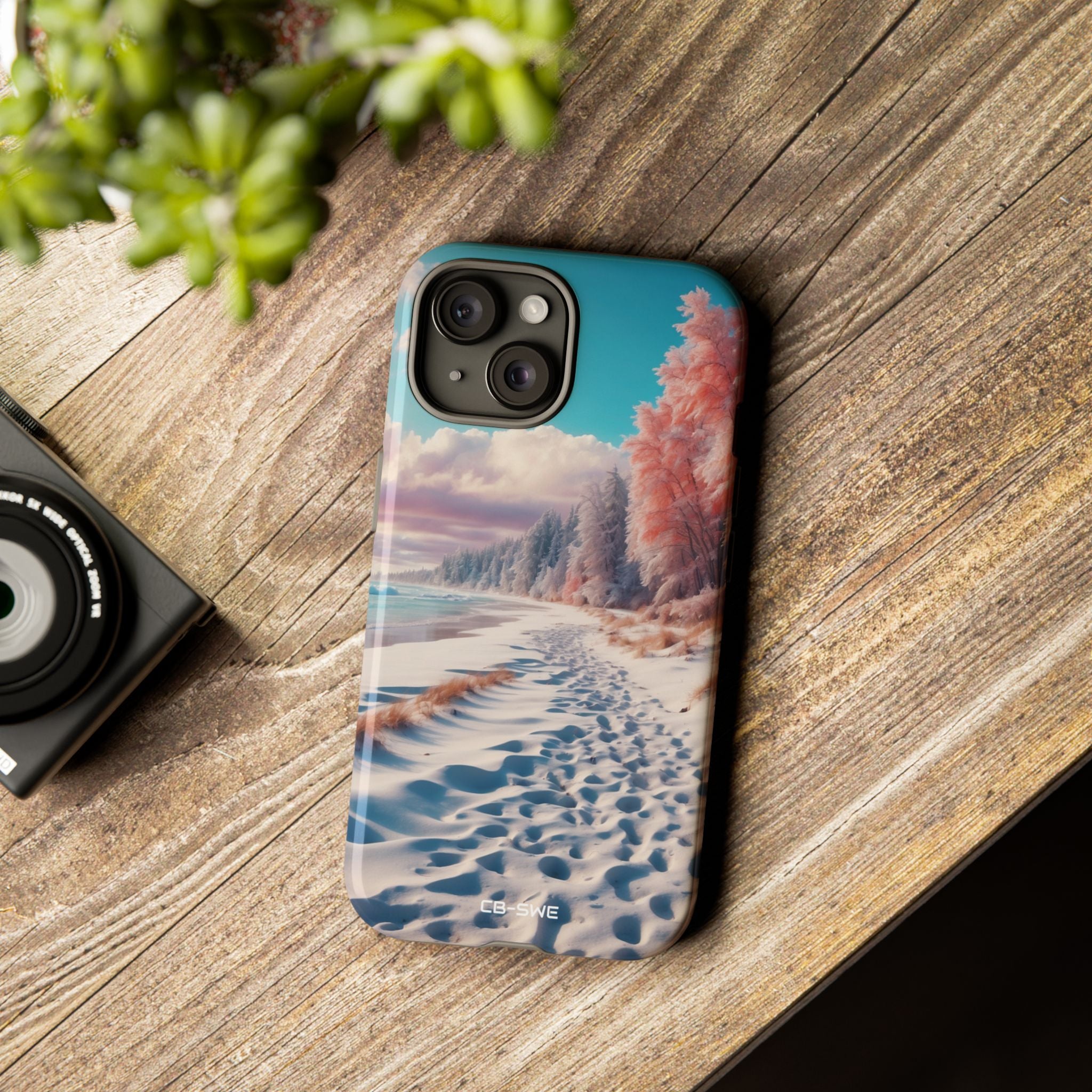 Shadows Embrace Waves - iPhone Case