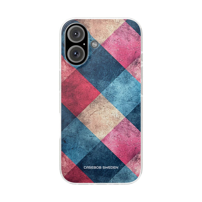 Bold Geometric Squares - Flexi iPhone 16 Phone Case