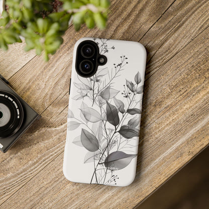 Botanical Line Harmony iPhone 16 - Tough Phone Case