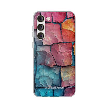 Cracked Earth Mosaic - Flexi Samsung S23 Phone Case