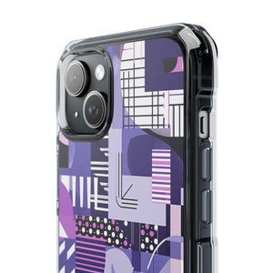 Ultra Violet Design | Handyhülle für iPhone (Clear Impact Case – magnetisch)