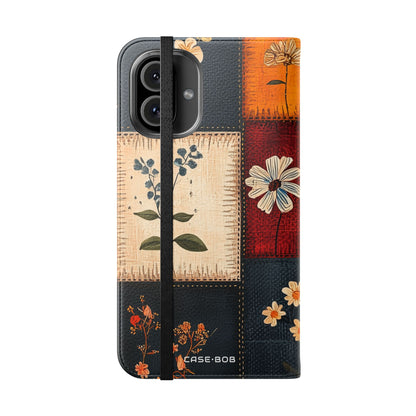 Patchwork Blooms - iPhone 16 Plus Case - Wallet