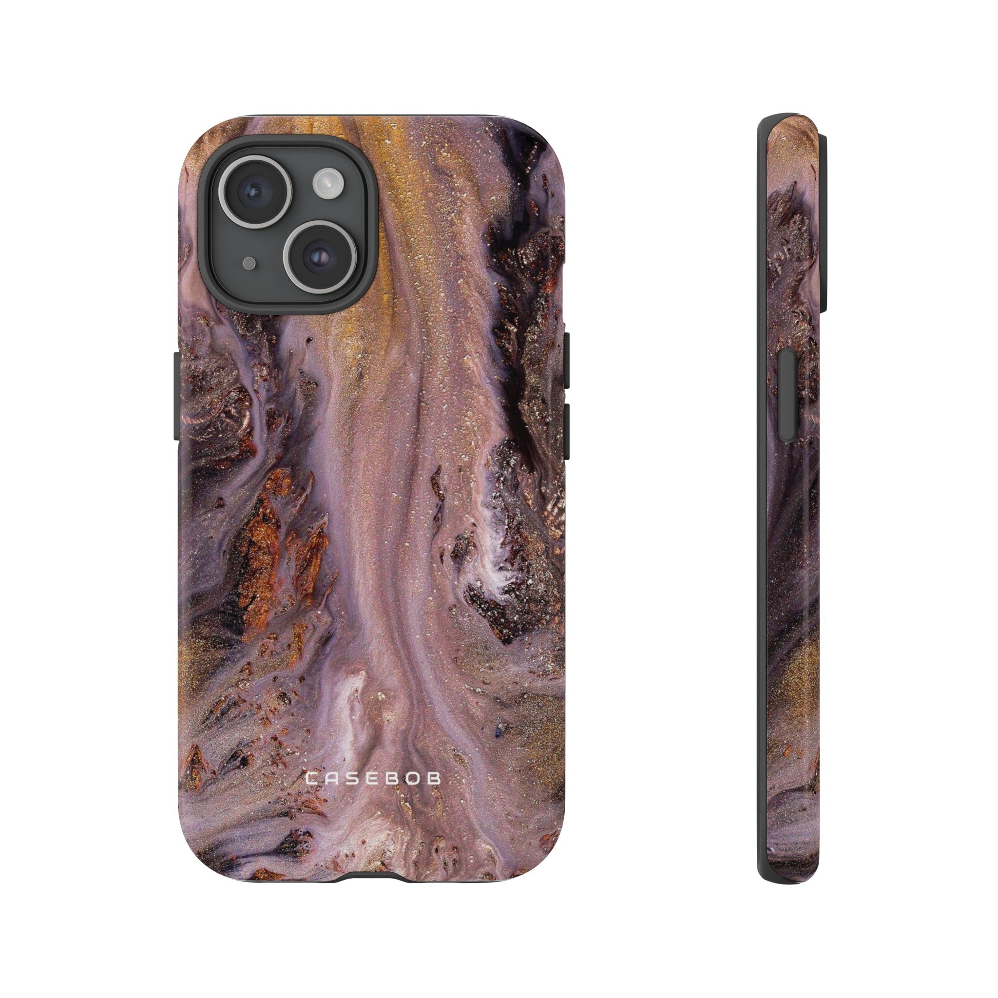 Pink Marble Ink Art - Protective Phone Case