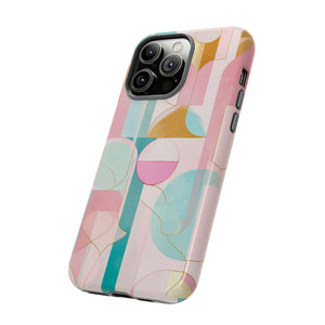 Deco Pink Geometric Fusion - Protective Phone Case