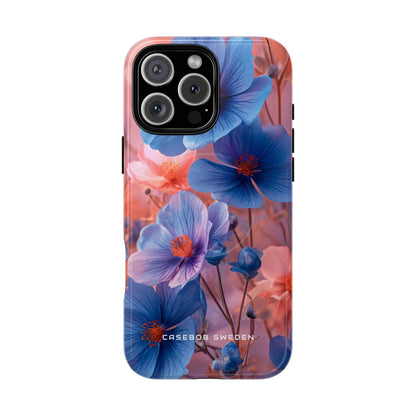 Harmonious Blooming Blues and Pinks iPhone 16 | Tough+ Phone Case