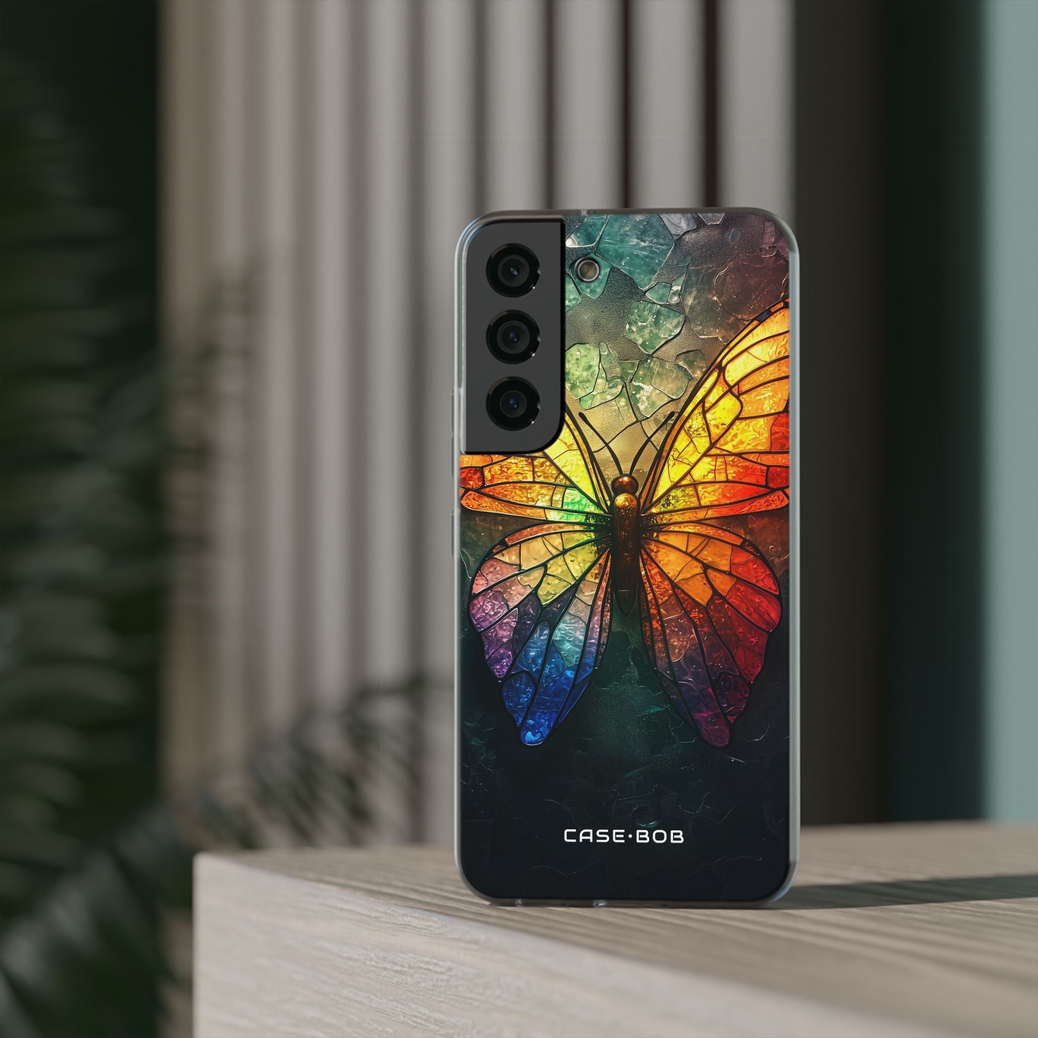 Stained Glass Butterfly Samsung S22 - Soft