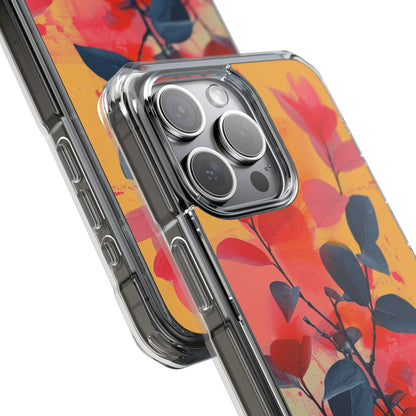 Vivid Floral Harmony iPhone 15 - Clear Impact Phone Case