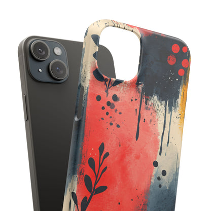 Vibrant Floral Energy iPhone 15 - Slim Phone Case