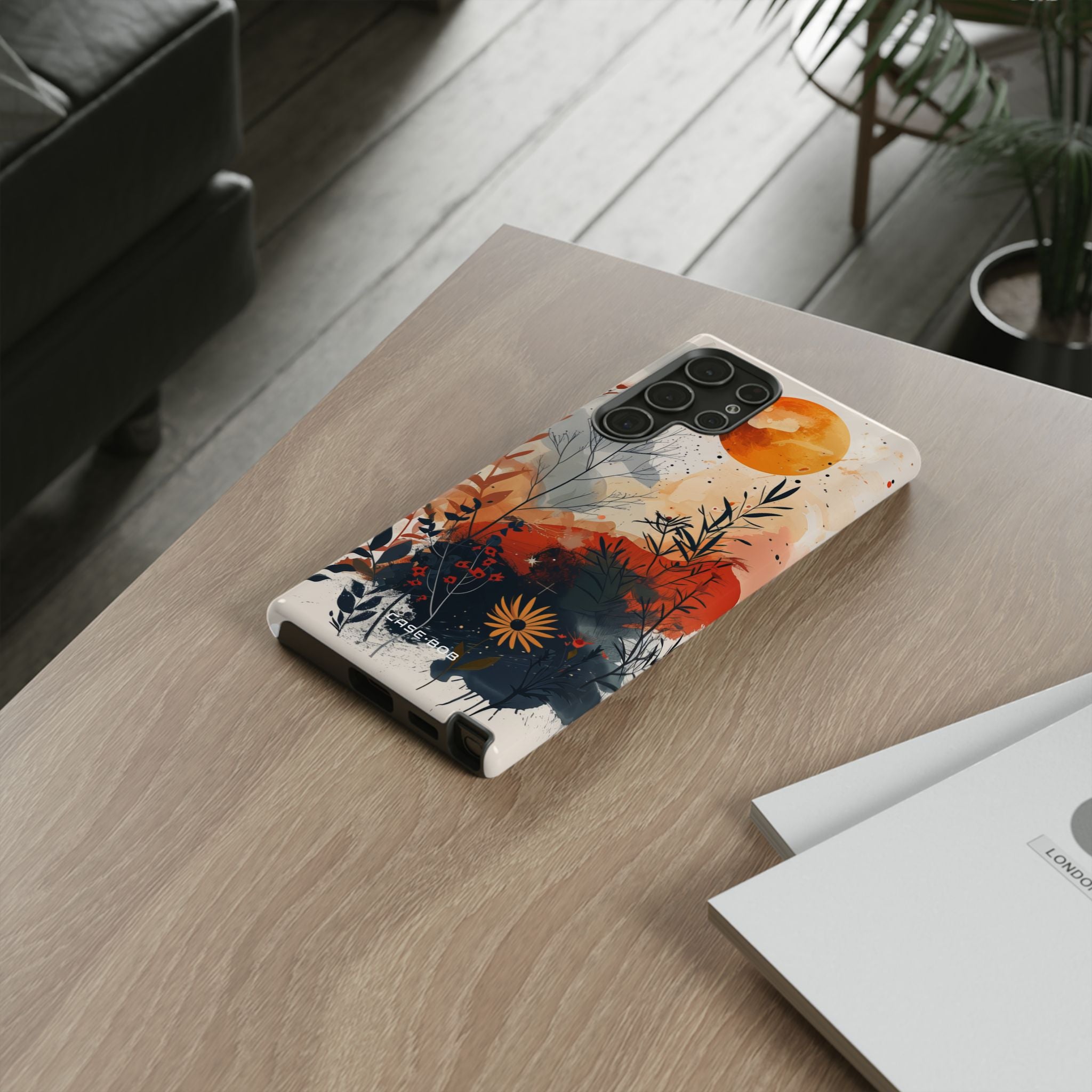 Orange Solstice Samsung S22 Ultra Case - Tough