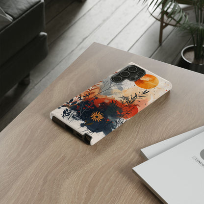 Orange Solstice Samsung S22 Ultra Case - Tough
