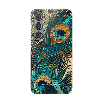 Art Nouveau Peacock Elegance Samsung S23 - Slim Phone Case