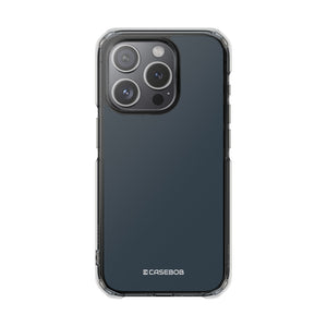 Charcoal Black | Phone Case for iPhone (Clear Impact Case - Magnetic)