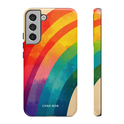 Textured Rainbow Arc Samsung S22 Plus Case - Tough