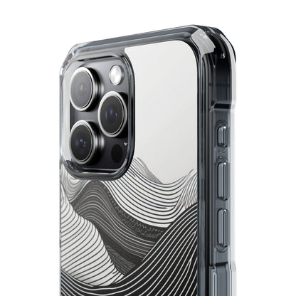 Undulating Horizon Waves iPhone 15 - Clear Impact Phone Case