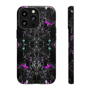 Purple Grid Mirage - Protective Phone Case