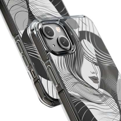 Orange Wave Motion iPhone 14 - Impact Clear+