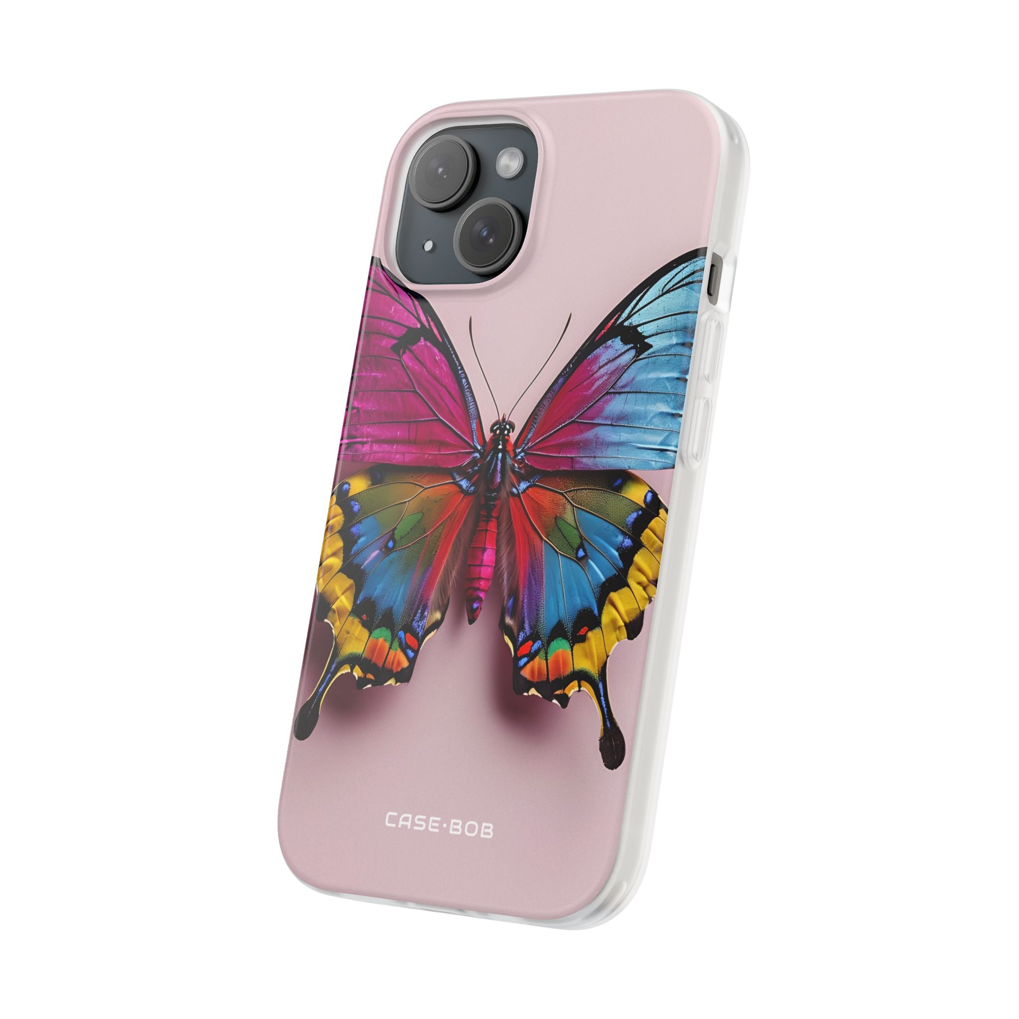 Vivid Butterfly iPhone 15 Case - Soft