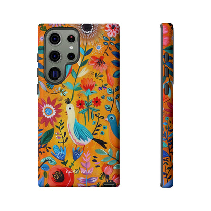 Colorful Birds Bloom Samsung S23 Ultra Case - Tough