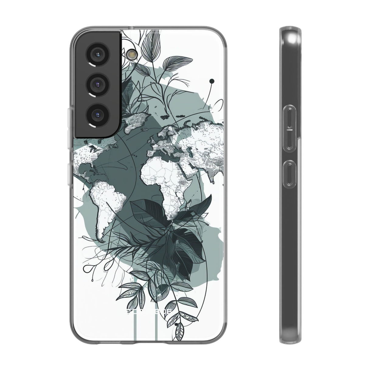 Botanische Kartografie | Flexible Handyhülle für Samsung Galaxy