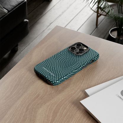 Teal Rippleflow iPhone 14 - Tough Phone Case