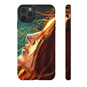 Oil Painting - Girl at Night - Protective Phone Case