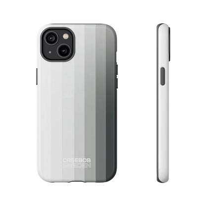 Strisce a gradiente argento iPhone 14 - Tough