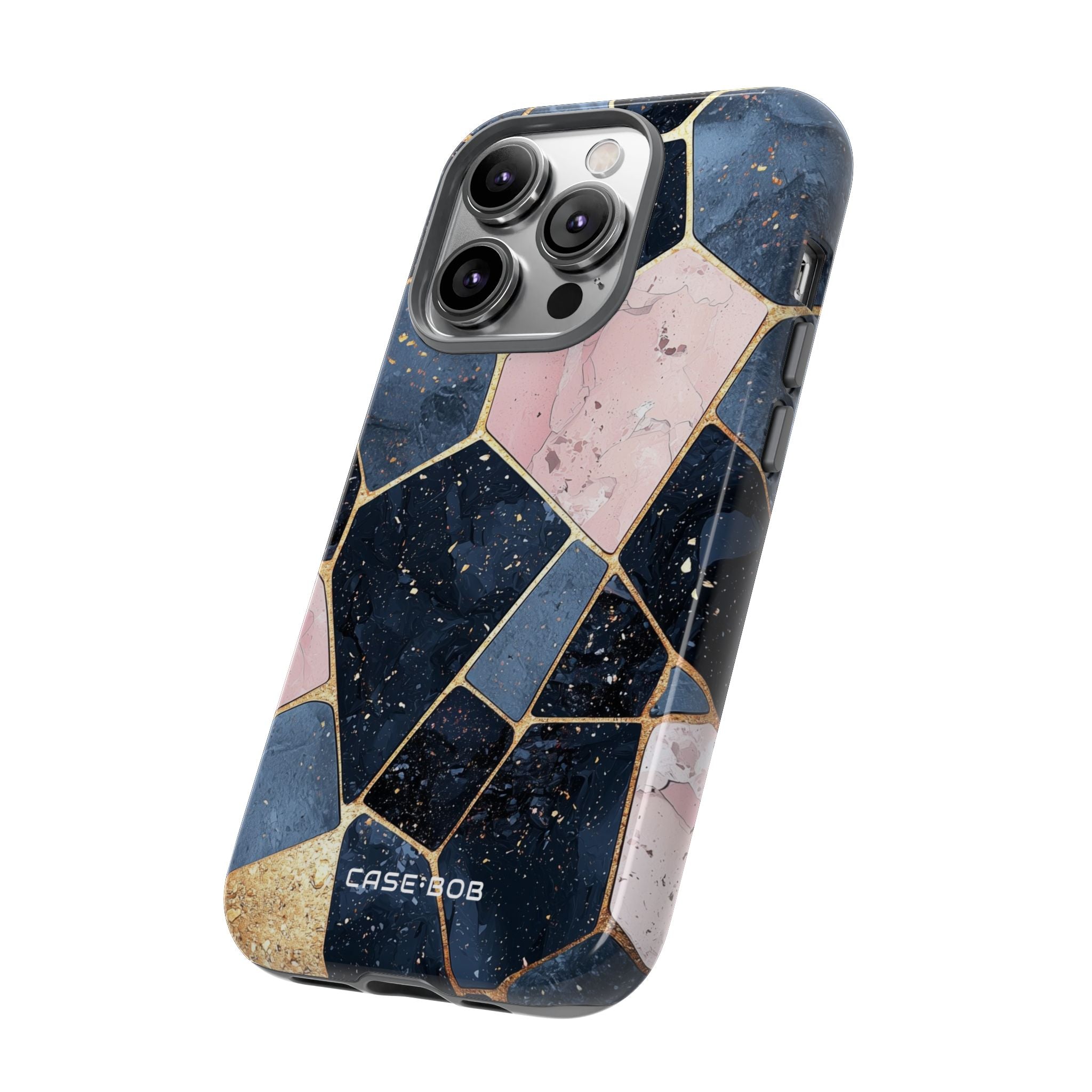 Golden Mosaic iPhone 14 Pro Case - Tough