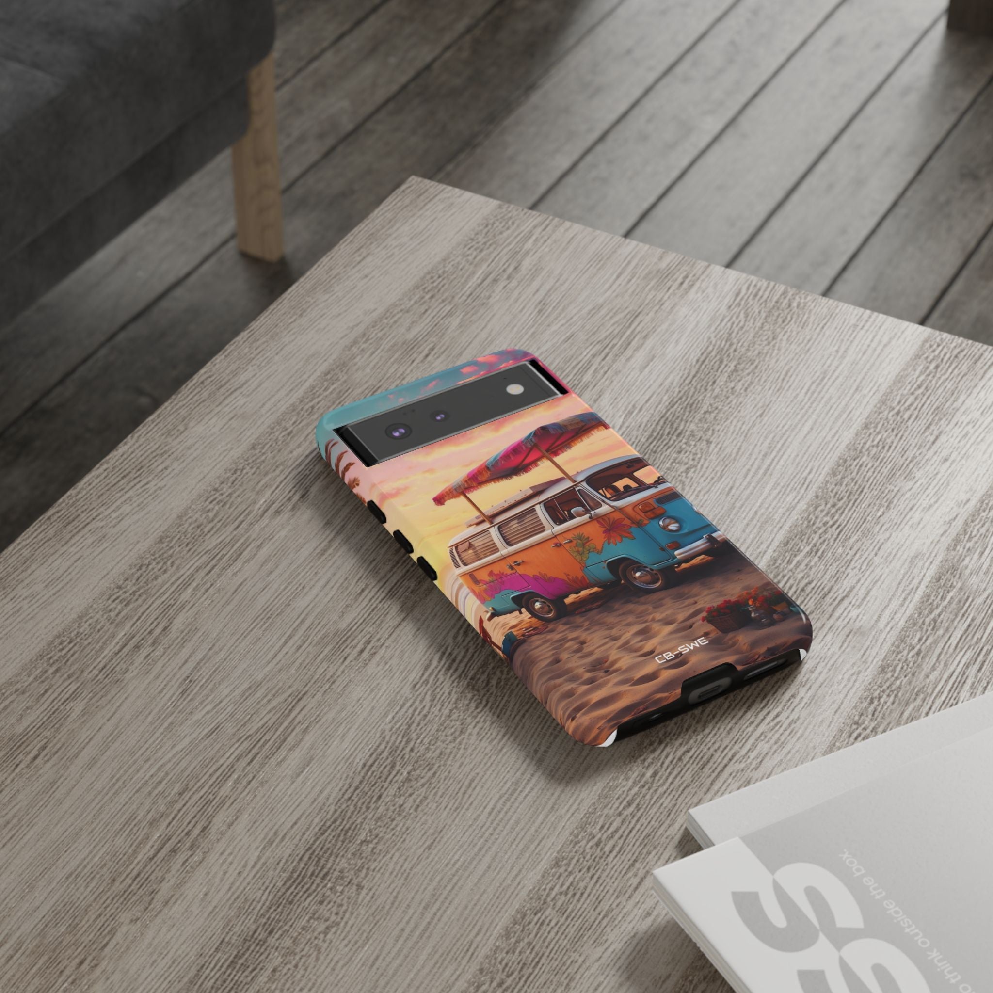 **Van Rests at Shore** - Google Pixel Case