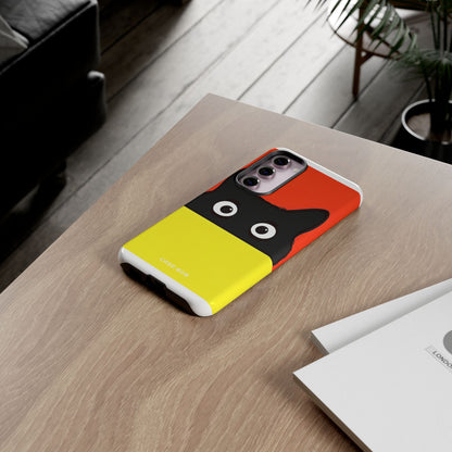 Peekaboo Cat Crimson Samsung S23 Plus Case - Tough