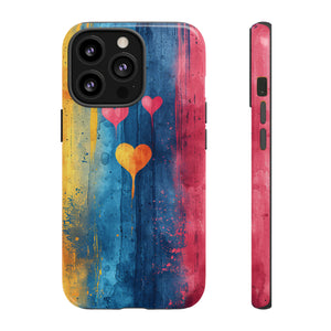 Watercolor Stripe Bliss - Protective Phone Case