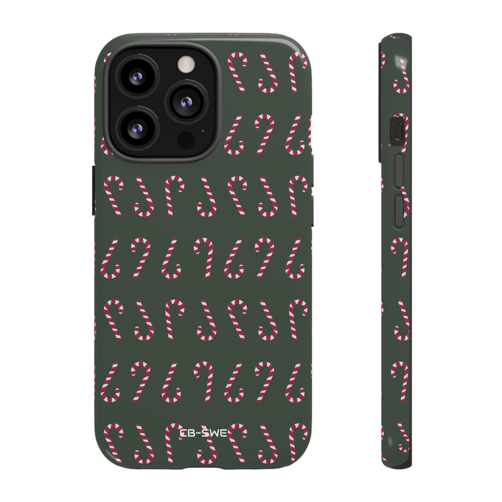 Candy Canes Aligned - iPhone Case