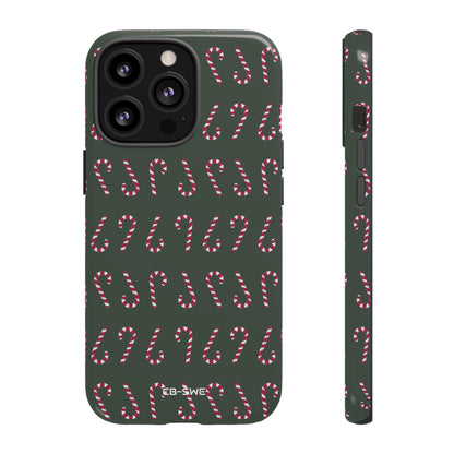 Candy Canes Aligned - iPhone Case
