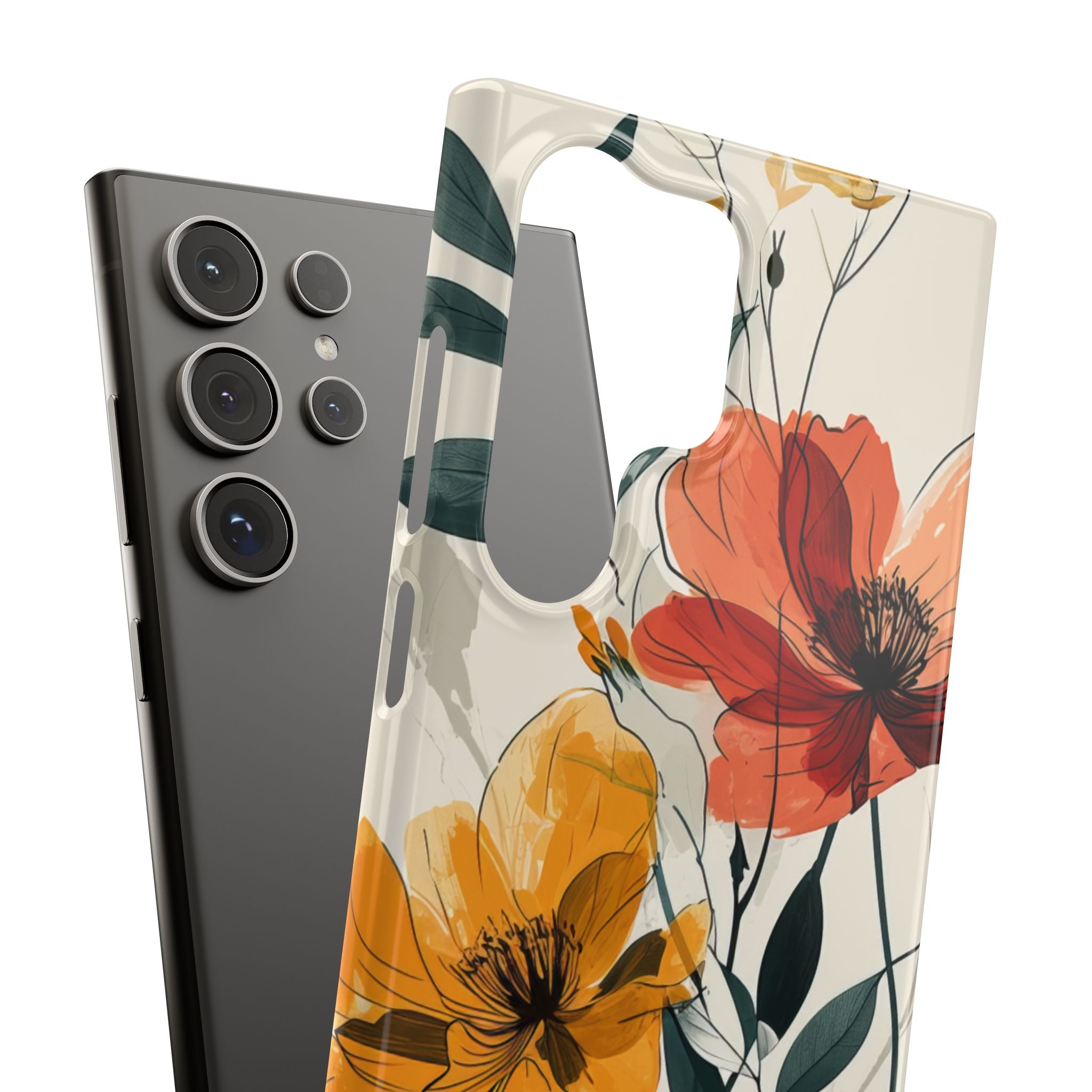 Elegant Floral Harmony Samsung S24 - Slim Phone Case