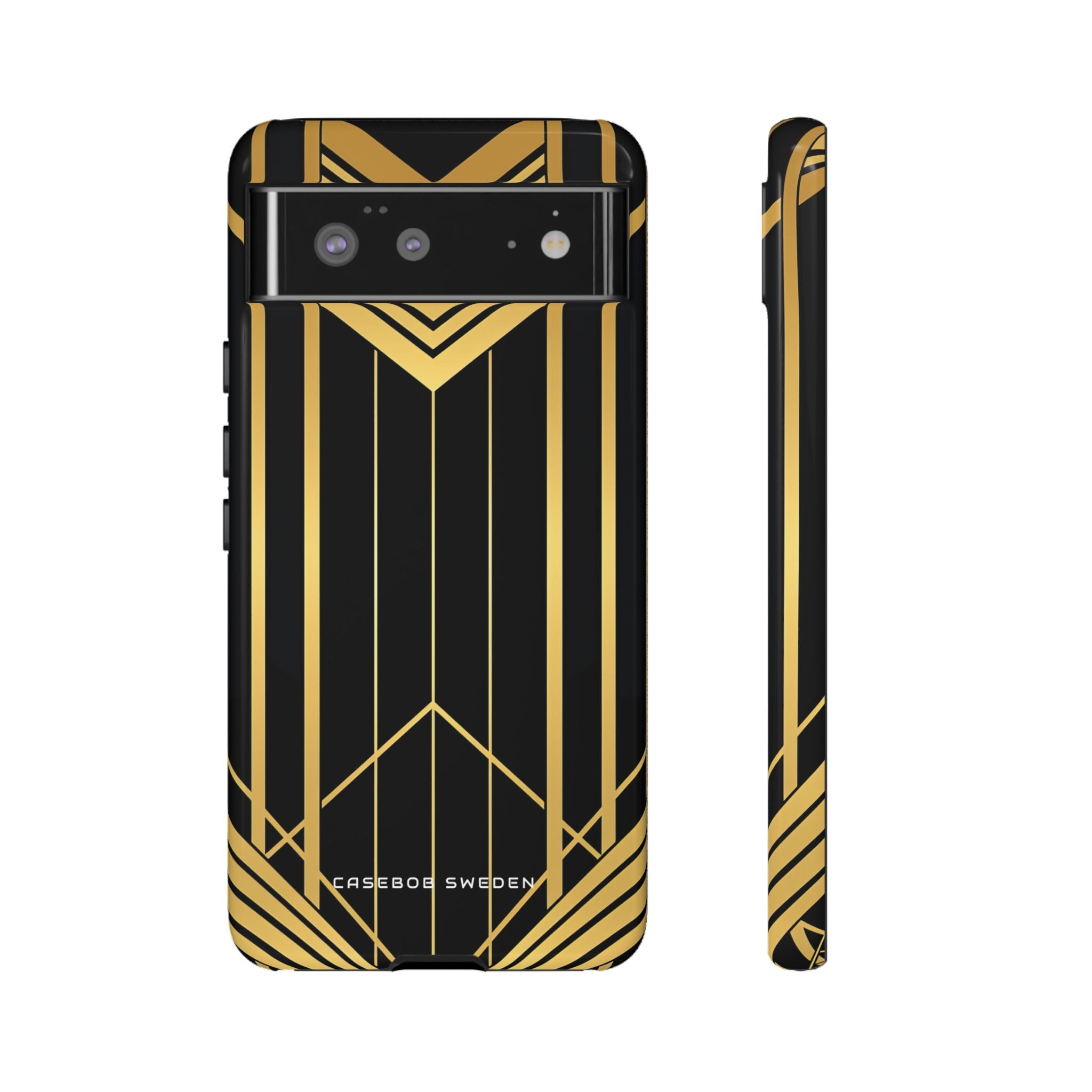 "Golden Art Deco Symmetry in Geometric Elegance" Google Pixel 6 - Tough Phone Case