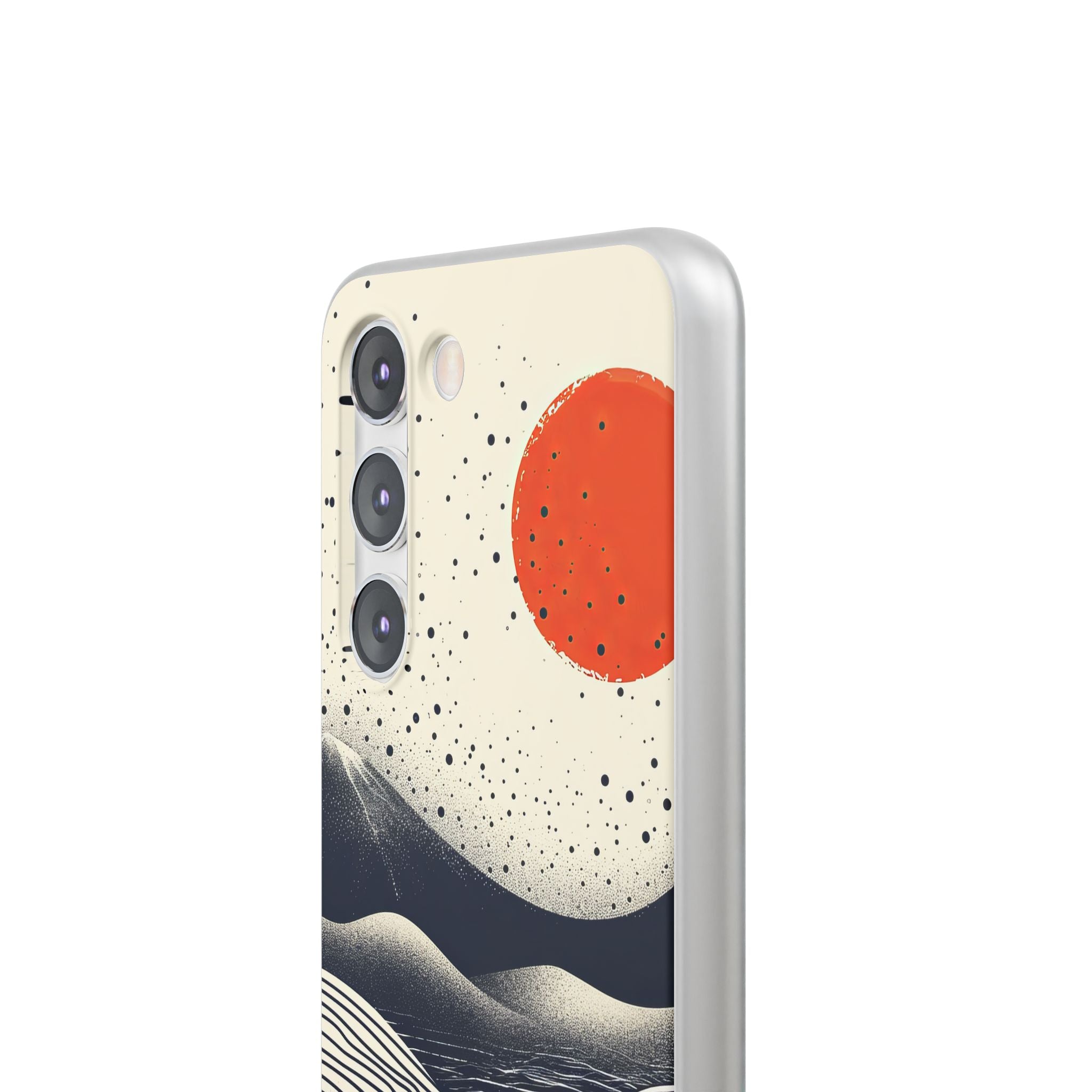 Red Sun Over Flowing Horizons Samsung S23 - Flexi Phone Case