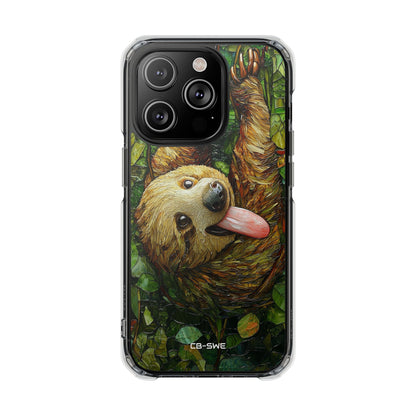 Sloth Hangs Playfully iPhone Case - Impact