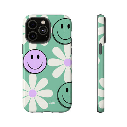 Smiley Daisy Glow iPhone 14 Pro Max Case - Tough