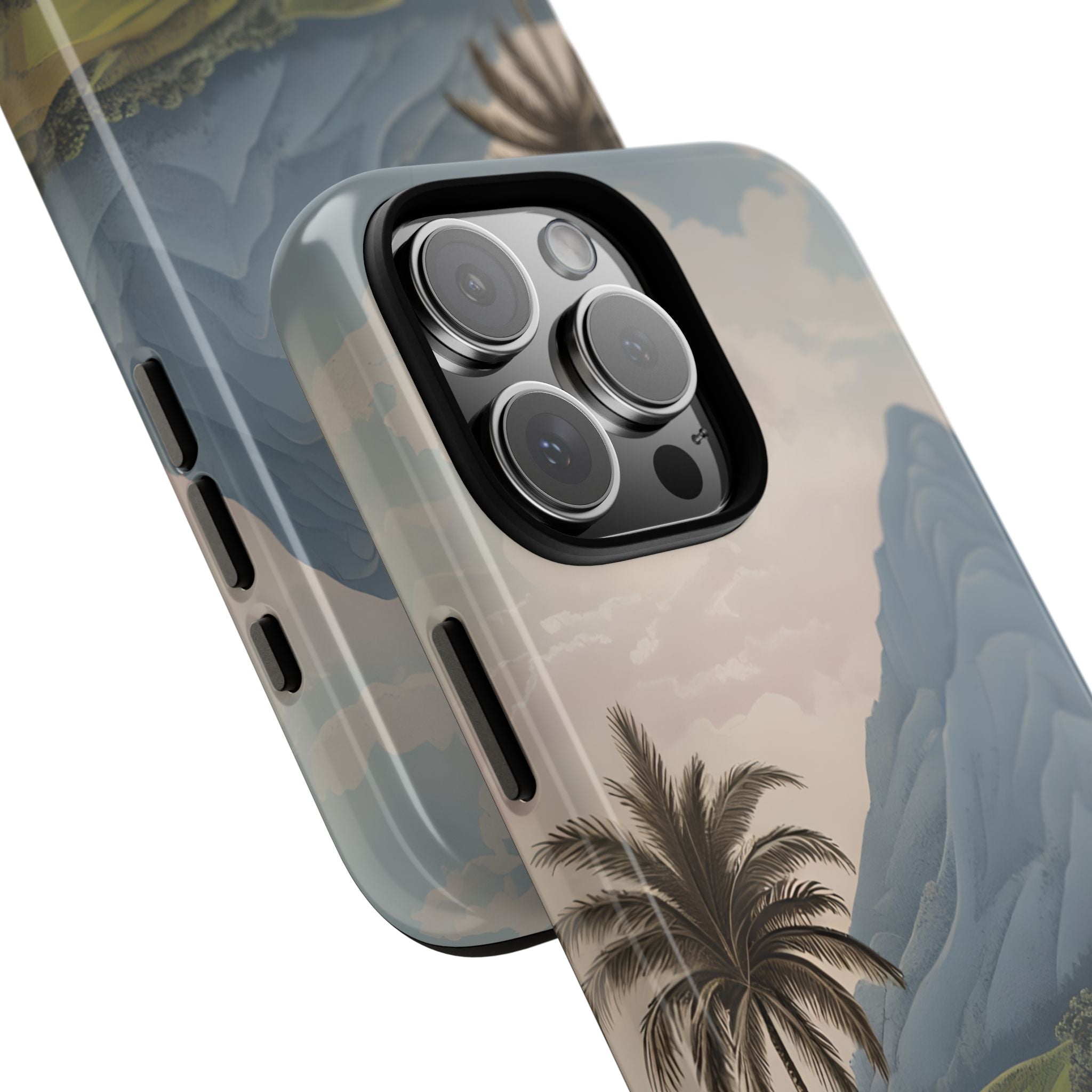 Tropical Serenity Landscape Palm Trees iPhone 16 - Tough