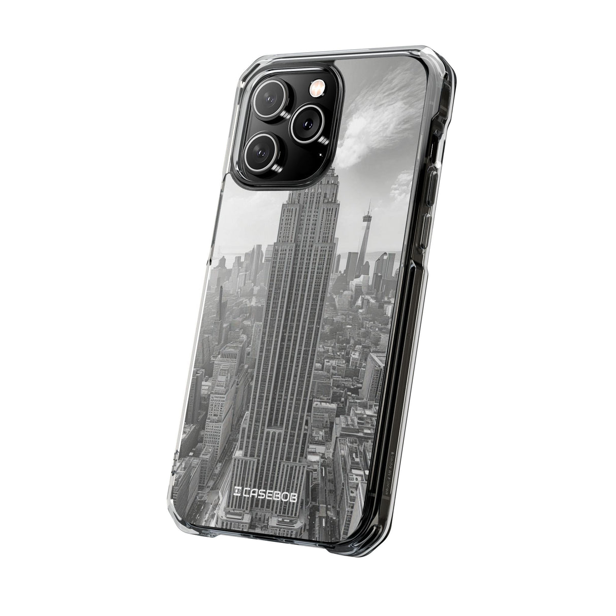 Urban Monoliths – Handyhülle für iPhone (Clear Impact – Magnetisch) 