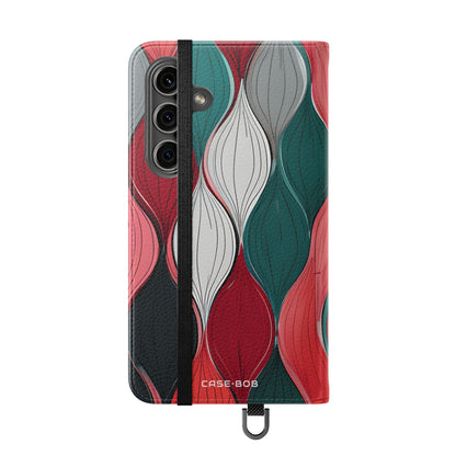 Leaf Spiral Pink - Samsung S24 Case - Wallet