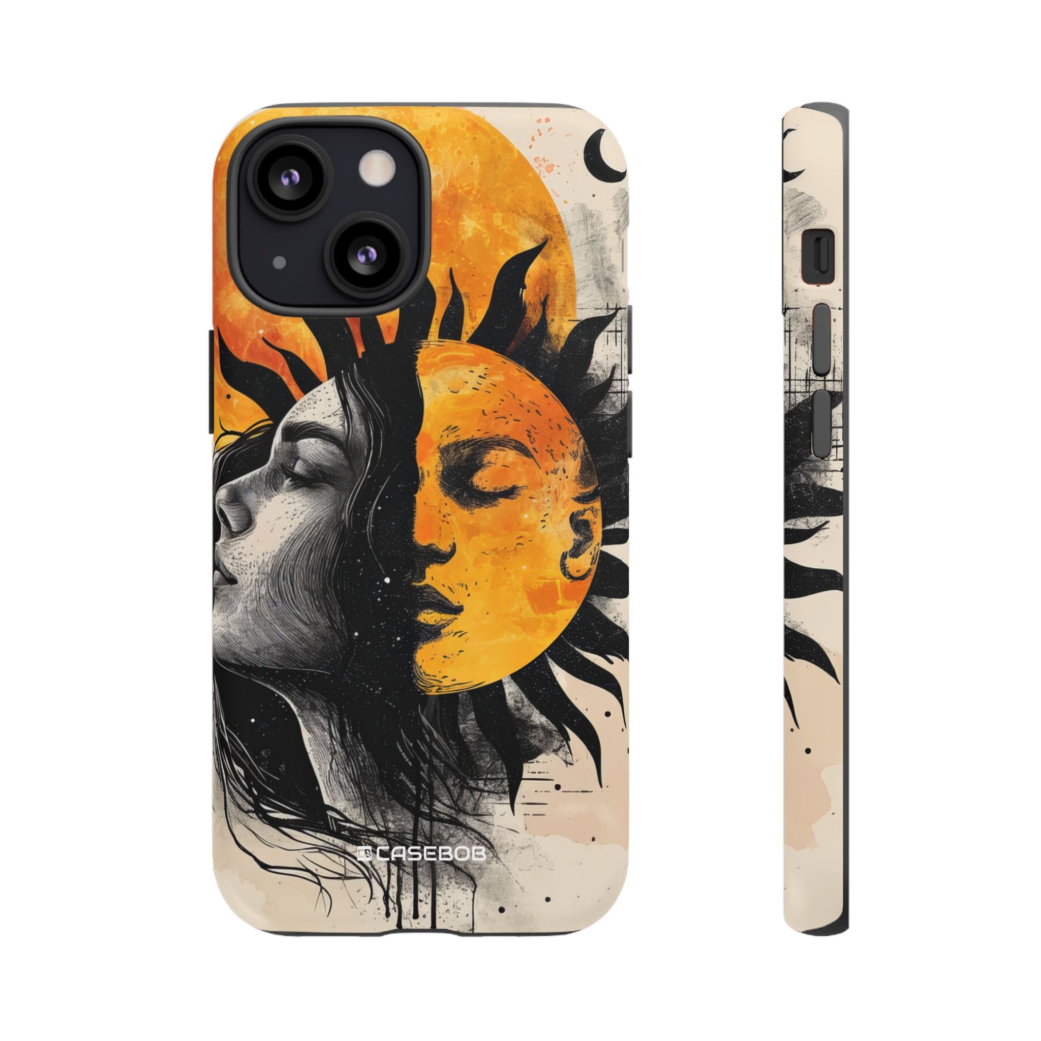 Sunlit Duality | Protective Phone Case for iPhone