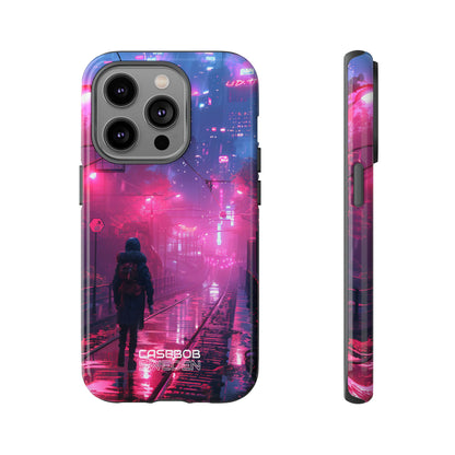 Neon Shadow City iPhone 14 - Tough