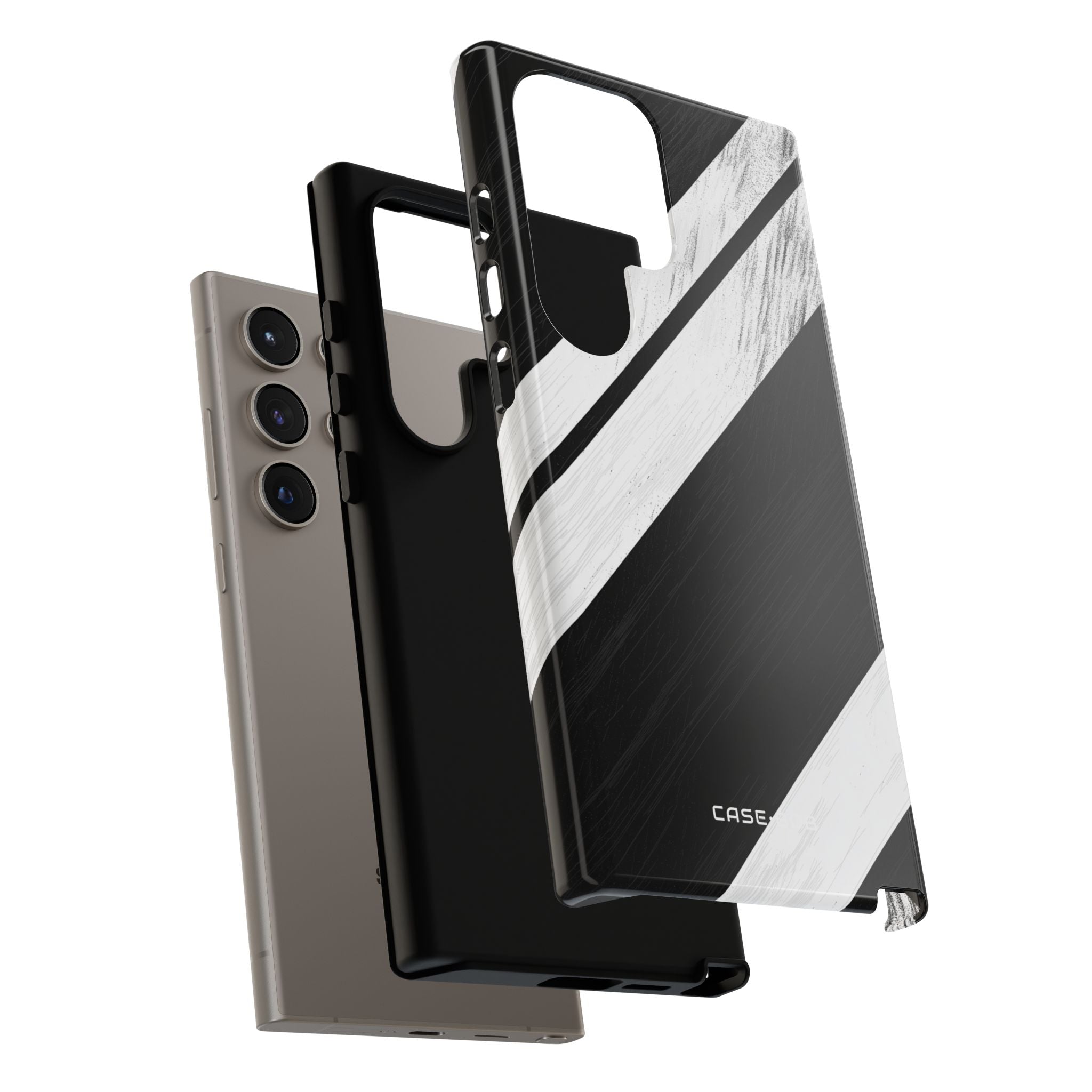 Distressed Stripe Motion Samsung S24 Ultra Case - Tough