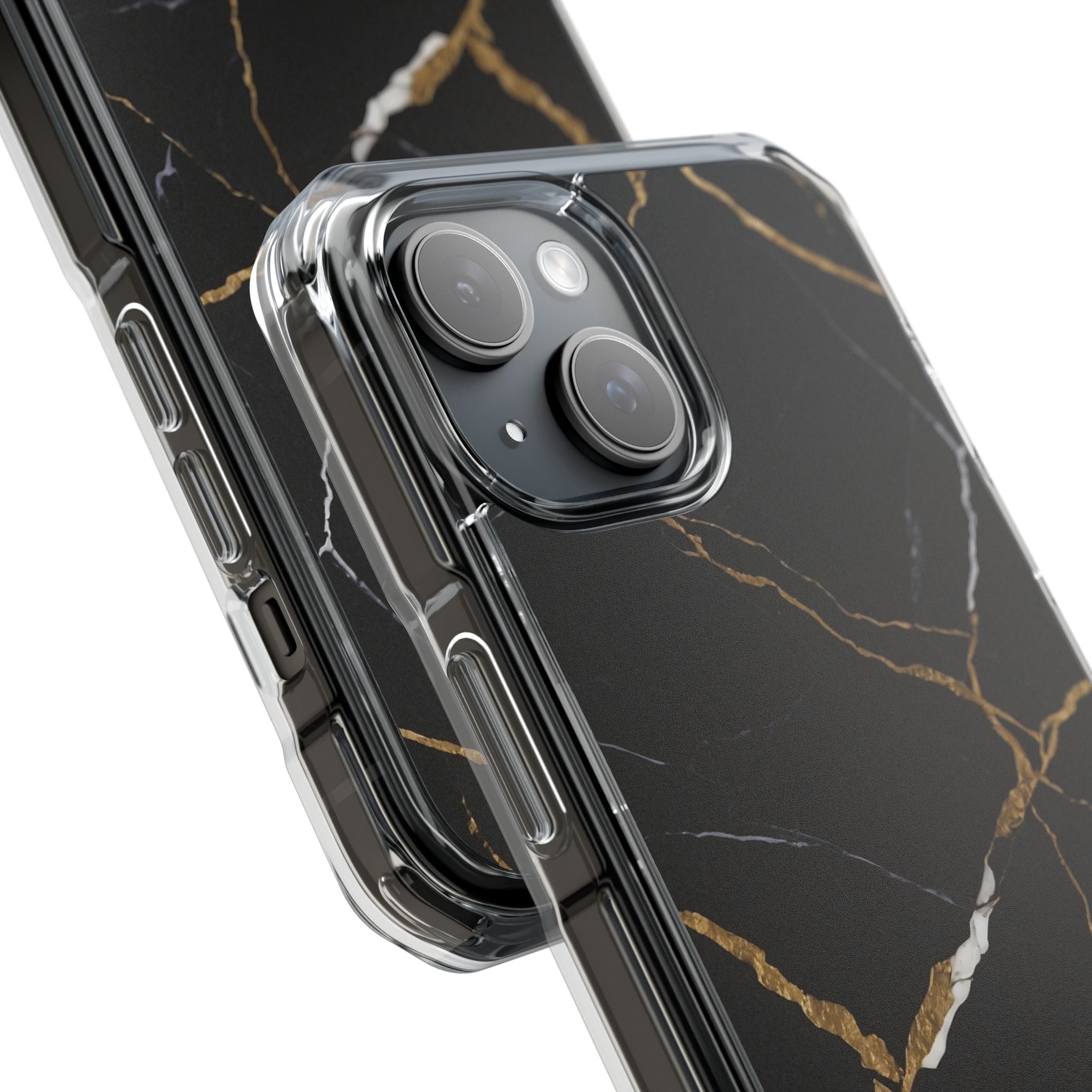 Golden Veins Emerge iPhone Case - Impact
