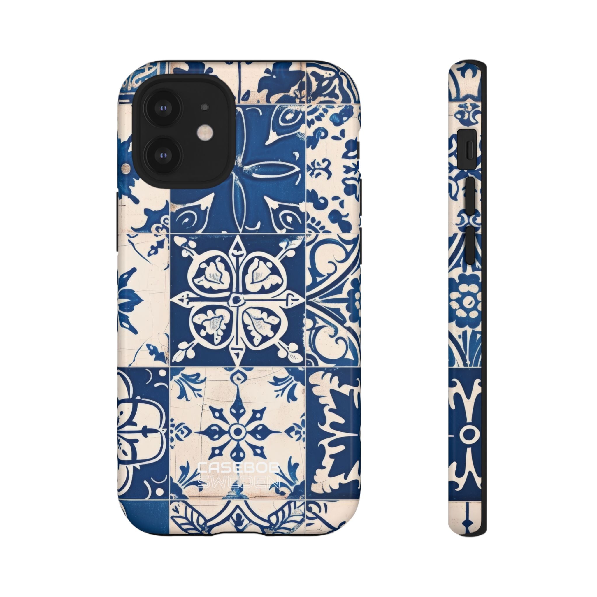Ornate Blue Tiles iPhone 12 - Tough
