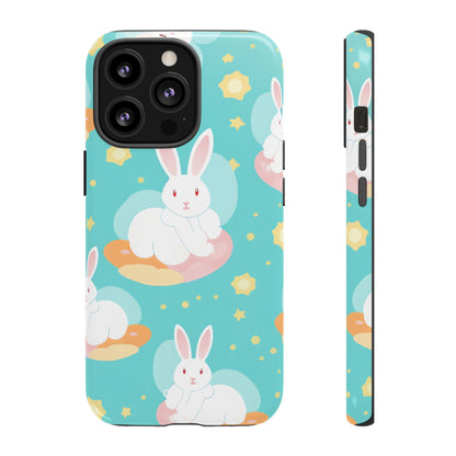 Bunnies Float Dreamily - iPhone Case