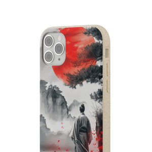 Serene Samurai Sunrise | Biodegradable Phone Case