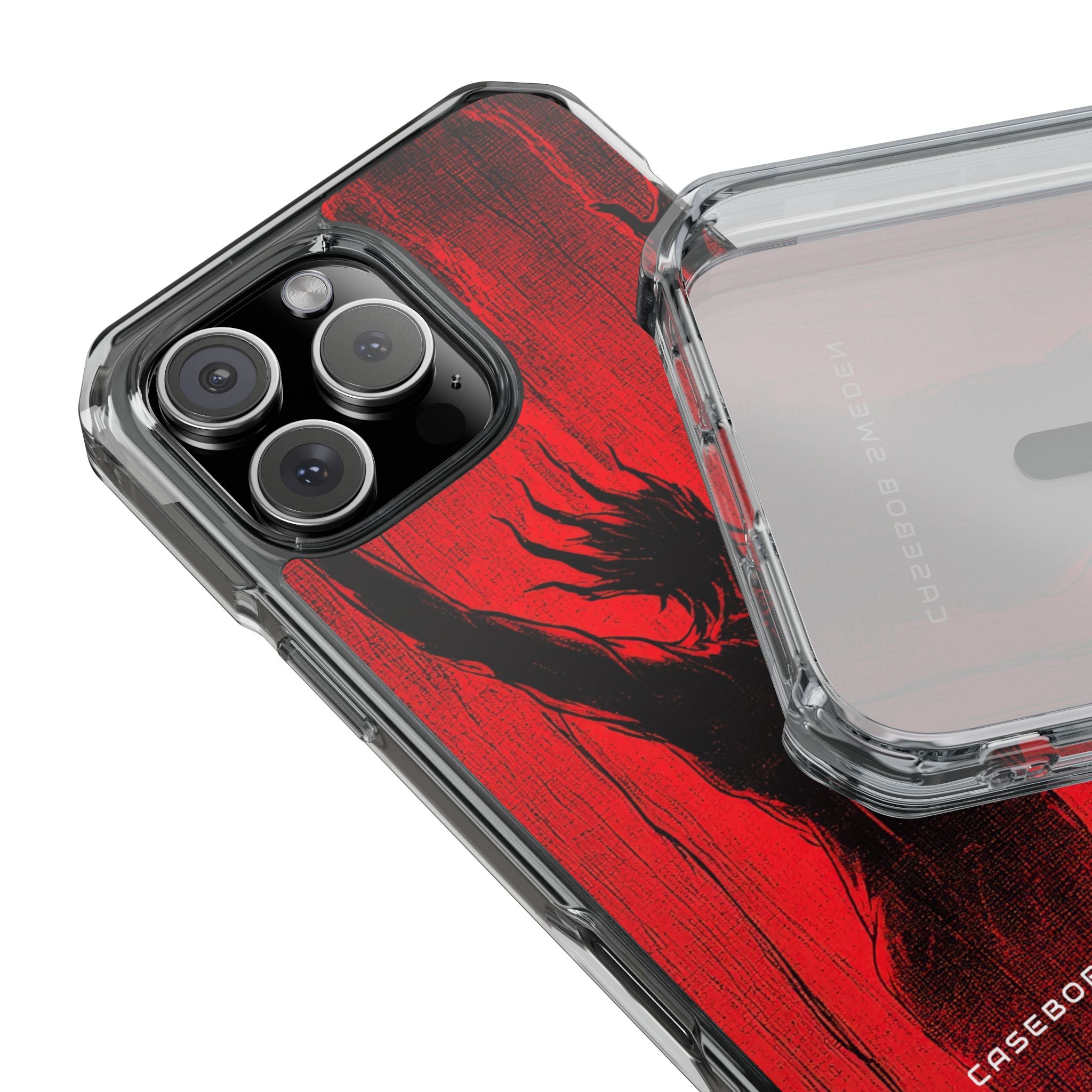 Crimson Despair iPhone 16 - Clear Impact Phone Case