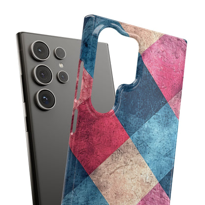 Bold Geometric Squares - Slim Samsung S24 Phone Case